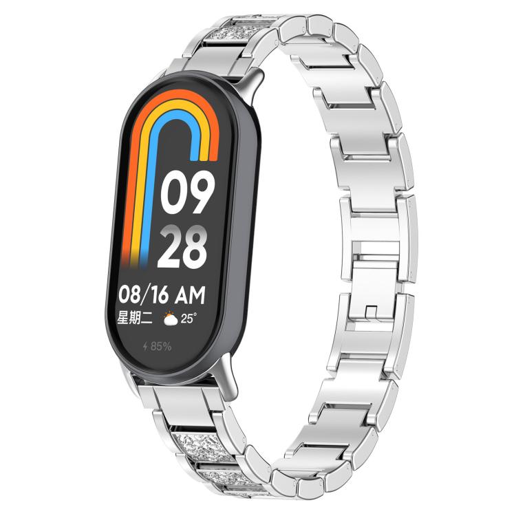 xDfind Diamond Jewelry Stainless Steel Watch Band, For Xiaomi Smart Band 10 / 9 / 8 / NFC 14mm