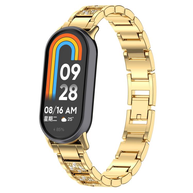 xDfind Diamond Jewelry Stainless Steel Watch Band, For Xiaomi Smart Band 10 / 9 / 8 / NFC 14mm