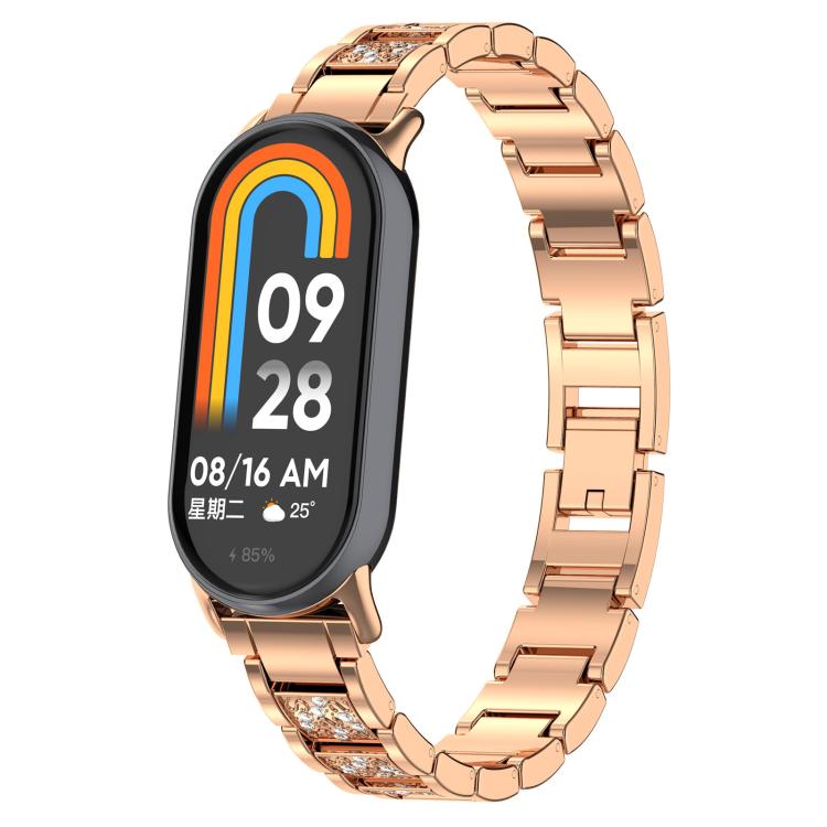 xDfind Diamond Jewelry Stainless Steel Watch Band, For Xiaomi Smart Band 10 / 9 / 8 / NFC 14mm