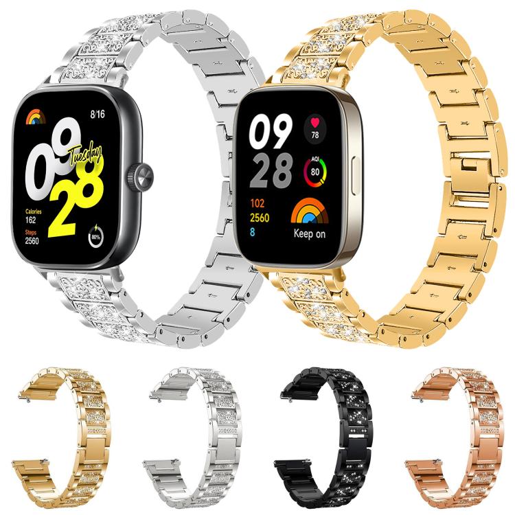 xDfind Diamond Jewelry Stainless Steel Watch Band, For Xiaomi Band 10 Pro / 9 Pro / Redmi Watch 6