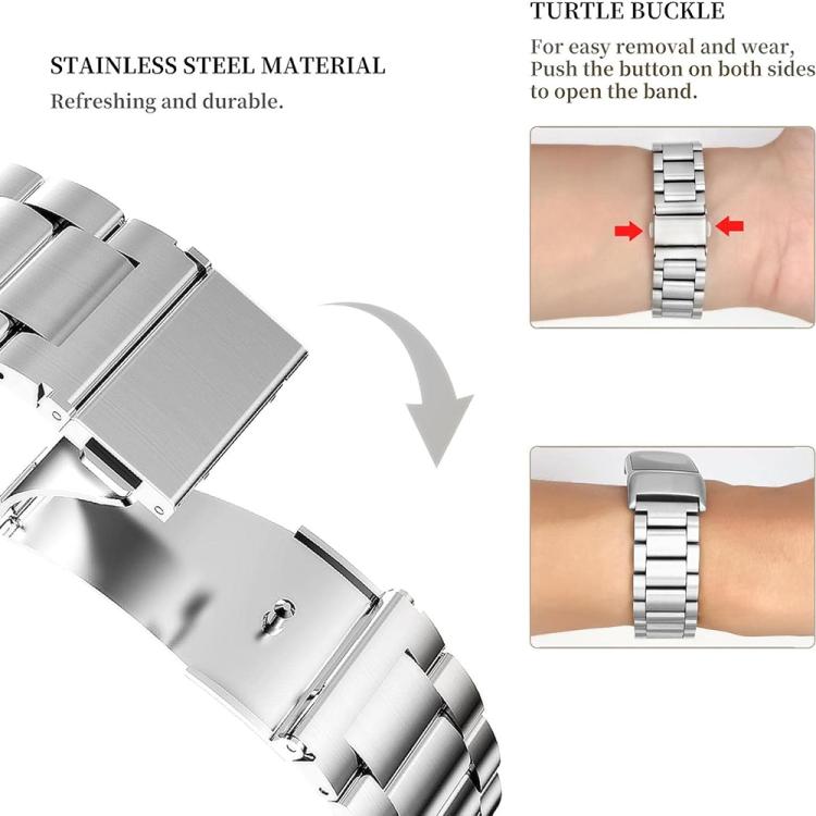 xDfind Three Beads Quick Release Metal Watch Band