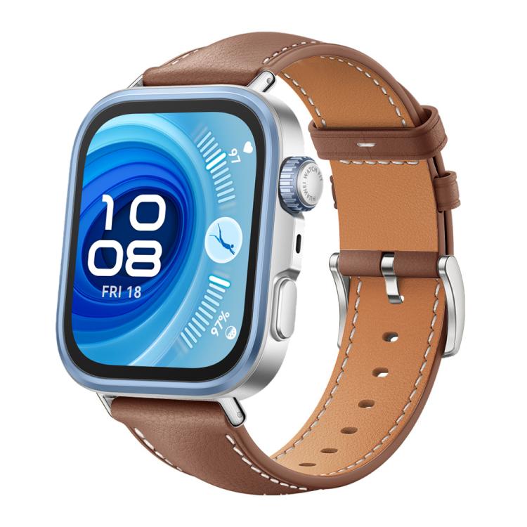 xDfind Flat Head Black Shark Fine Grain Leather Watch Band