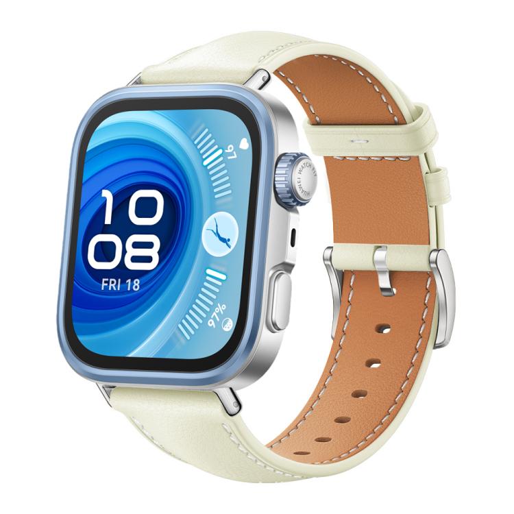 xDfind Flat Head Black Shark Fine Grain Leather Watch Band