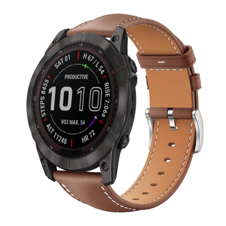 xDfind Flat Head Black Shark Fine Grain Leather Watch Band