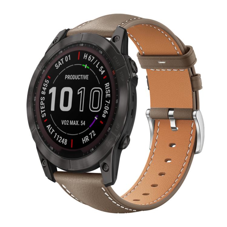 xDfind Flat Head Black Shark Fine Grain Leather Watch Band