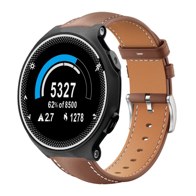 xDfind Flat Head Black Shark Fine Grain Leather Watch Band
