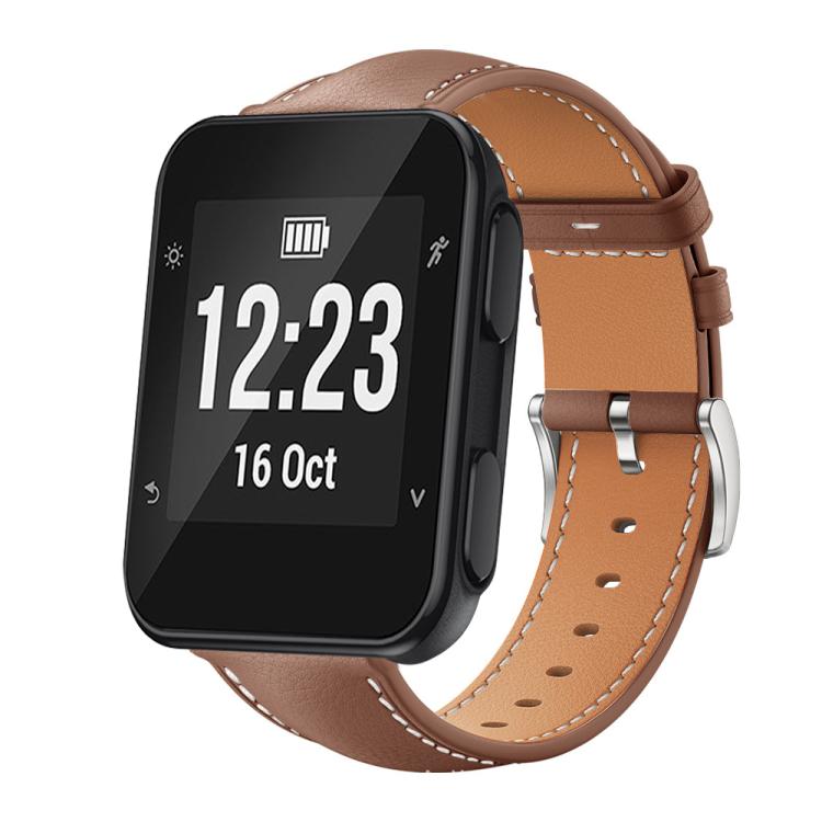 xDfind Flat Head Black Shark Fine Grain Leather Watch Band