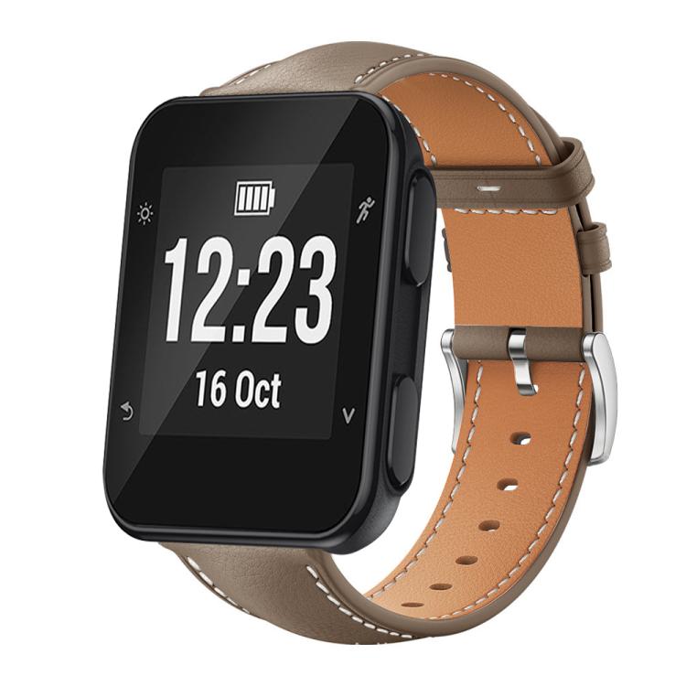 xDfind Flat Head Black Shark Fine Grain Leather Watch Band