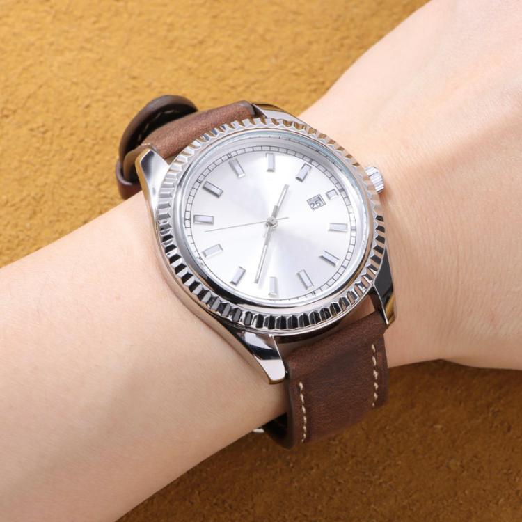 xDfind Retro Crazy Horse Texture Leather Watch Band, 22mm