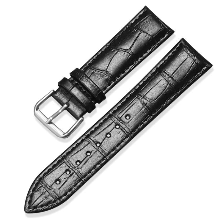 xDfind Bamboo Texture Pin Buckle Leather Watch Band, 20mm