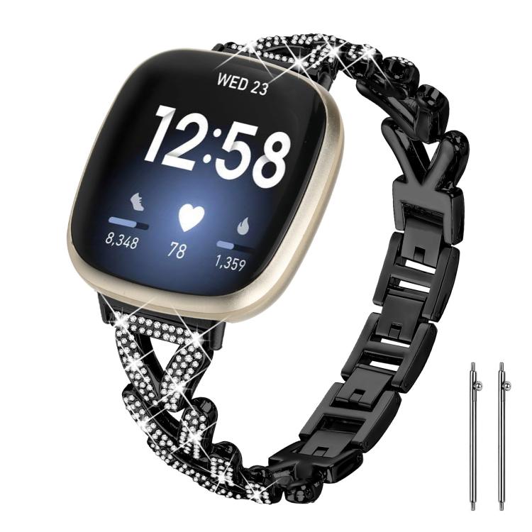 xDfind Small Twist Diamond Metal Watch Band, 20mm