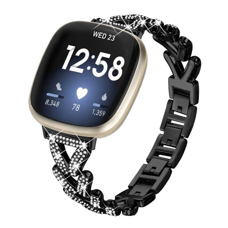 xDfind Small Twist Diamond Metal Watch Band