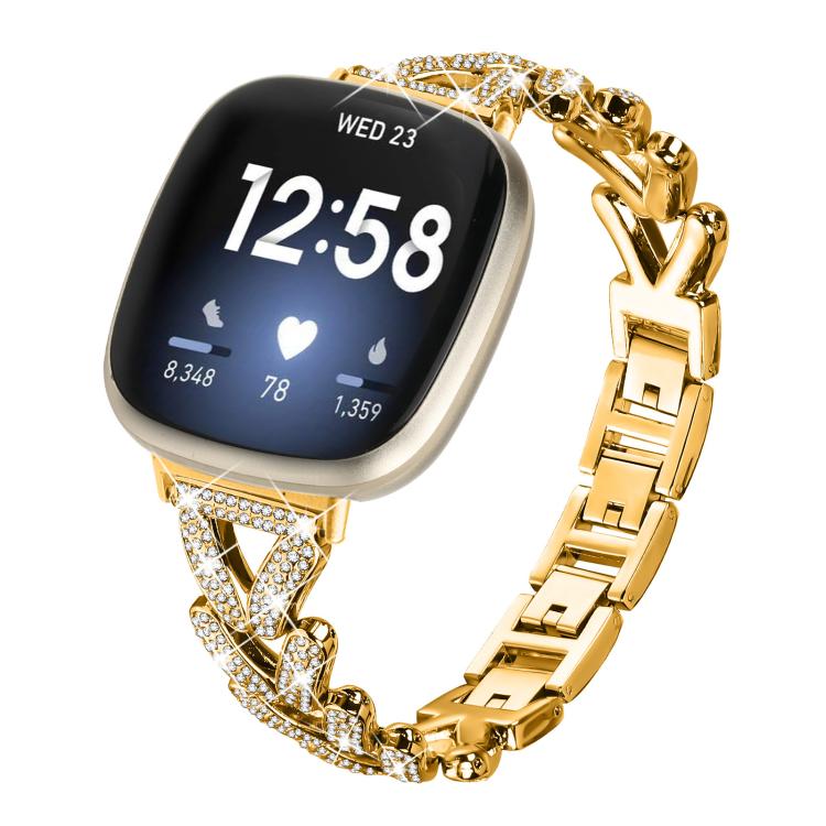 xDfind Small Twist Diamond Metal Watch Band