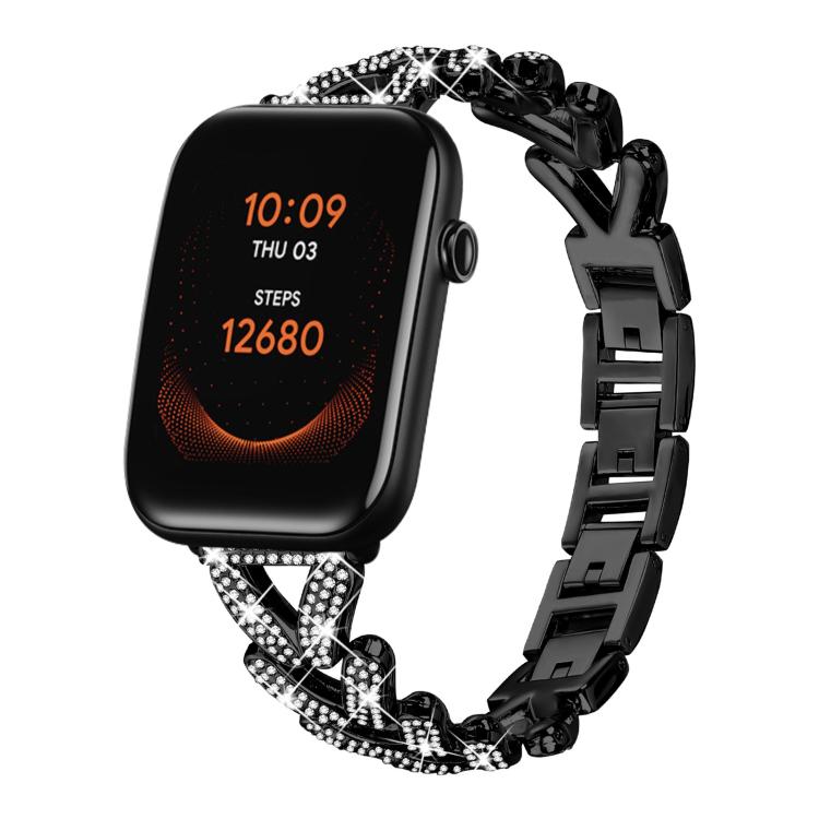 xDfind Small Twist Diamond Metal Watch Band, 20mm For Ticwatch GTH / E3 / E / 2