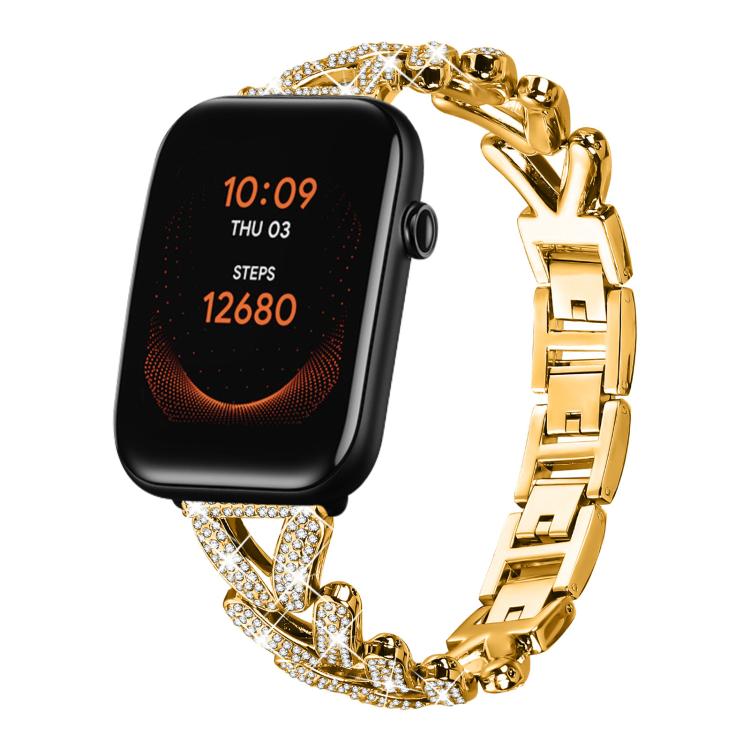 xDfind Small Twist Diamond Metal Watch Band, 20mm For Ticwatch GTH / E3 / E / 2