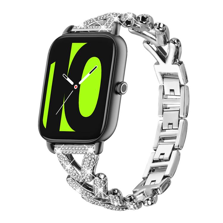 xDfind Small Twist Diamond Metal Watch Band, 20mm For Xiaomi Haylou RS4 Plus LS11 / LS12