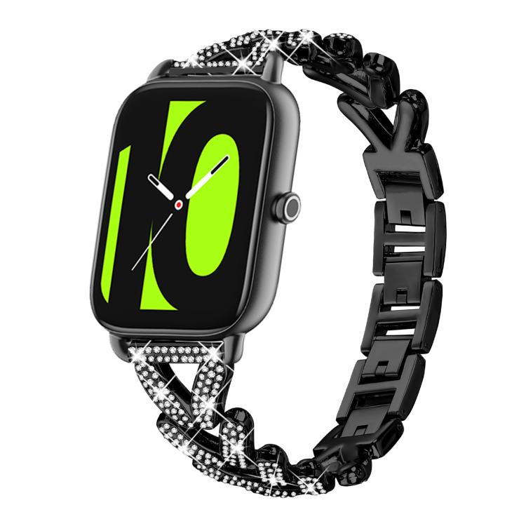 xDfind Small Twist Diamond Metal Watch Band, 20mm For Xiaomi Haylou RS4 Plus LS11 / LS12