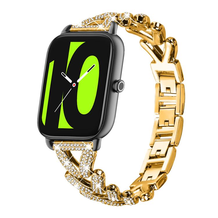 xDfind Small Twist Diamond Metal Watch Band, 20mm For Xiaomi Haylou RS4 Plus LS11 / LS12