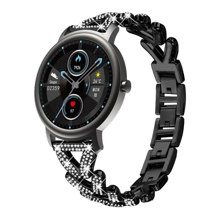 xDfind Small Twist Diamond Metal Watch Band