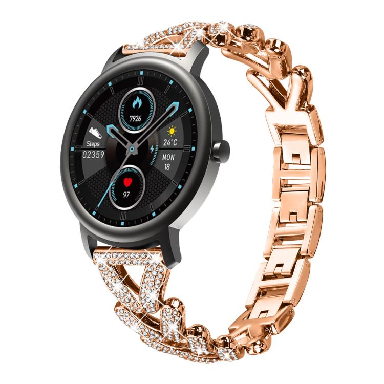 xDfind Small Twist Diamond Metal Watch Band