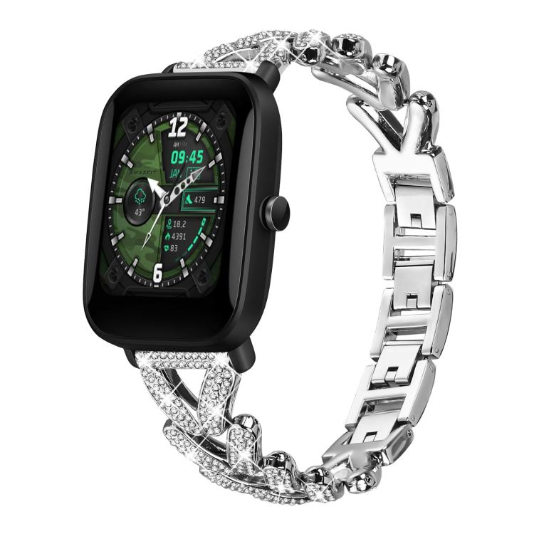 xDfind Small Twist Diamond Metal Watch Band, 20mm For Amazfit Bip U / Bip Lite / Bip 3 Pro