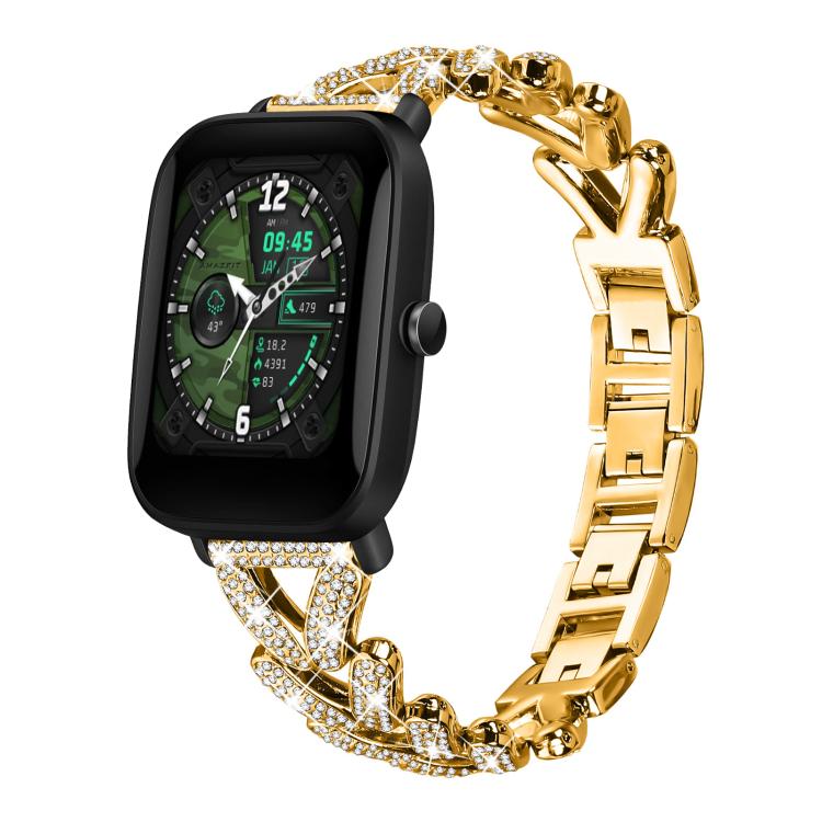 xDfind Small Twist Diamond Metal Watch Band, 20mm For Amazfit Bip U / Bip Lite / Bip 3 Pro