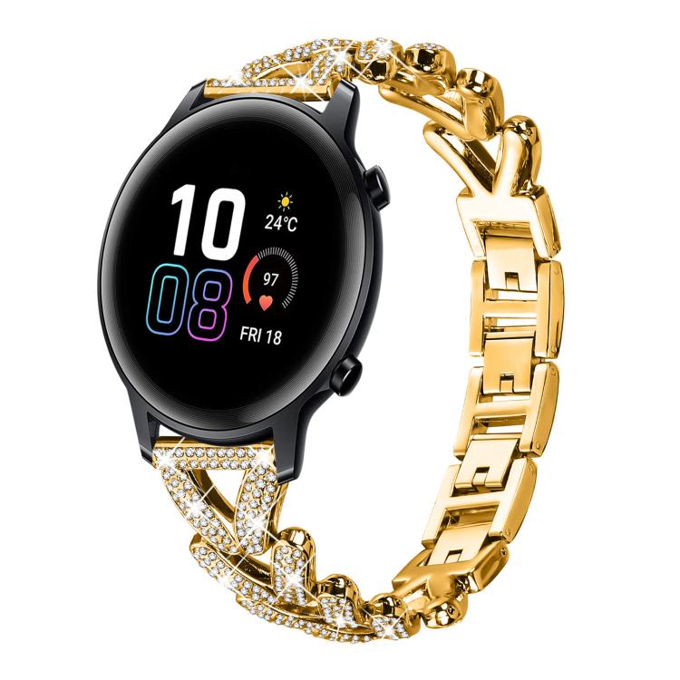 xDfind Small Twist Diamond Metal Watch Band