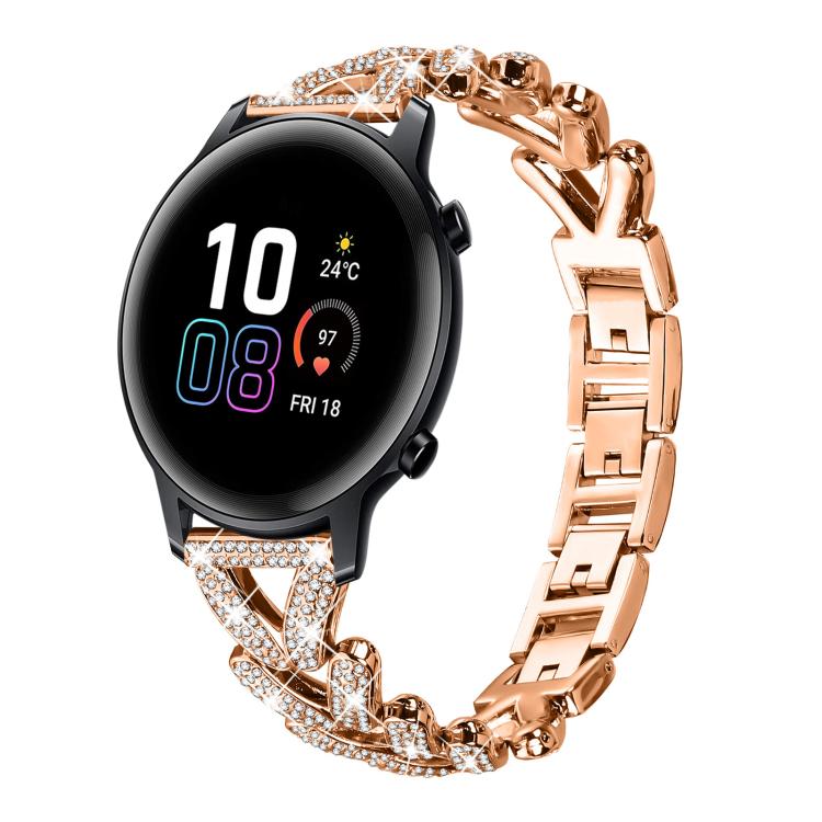 xDfind Small Twist Diamond Metal Watch Band