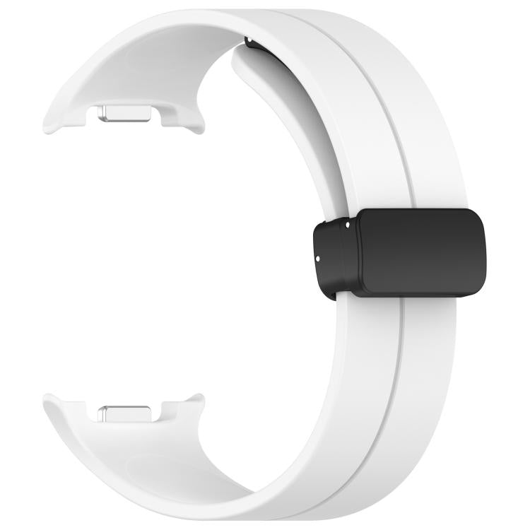xDfind Fold Black Buckle Magnetic Silicone Watch Band, For Samsung Galaxy Watch8 / Watch8 Classic