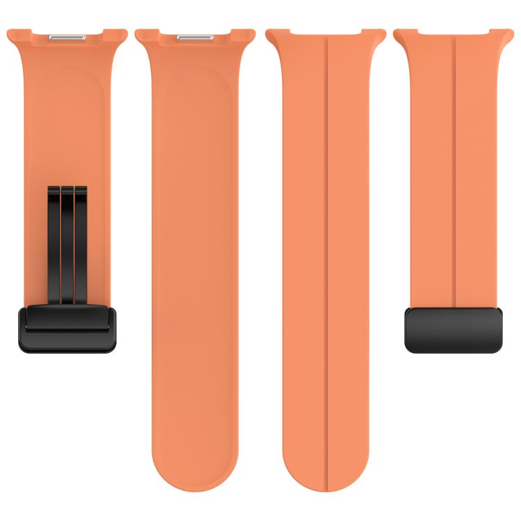 xDfind Fold Black Buckle Magnetic Silicone Watch Band