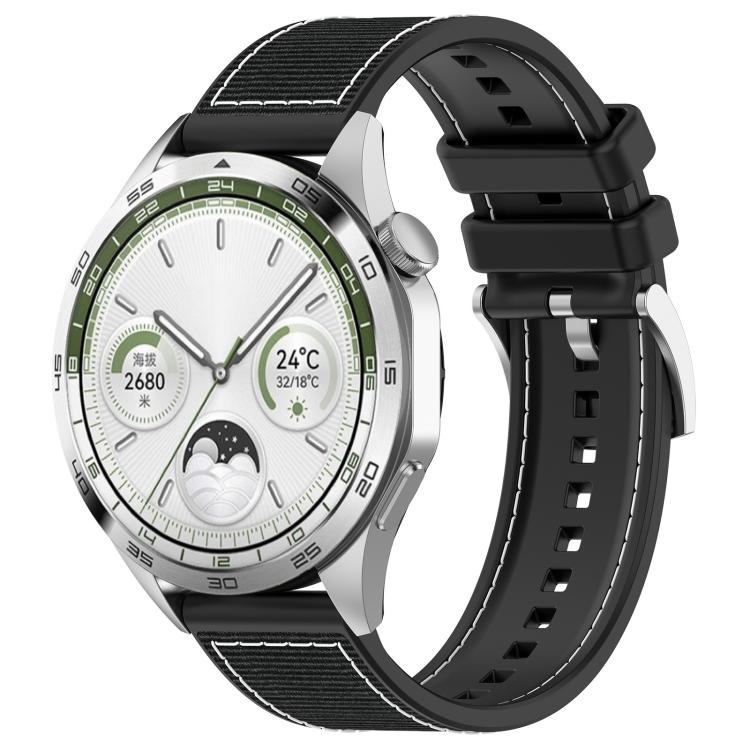 xDfind Hybrid Nylon Braid Silicone Watch Band, 20mm