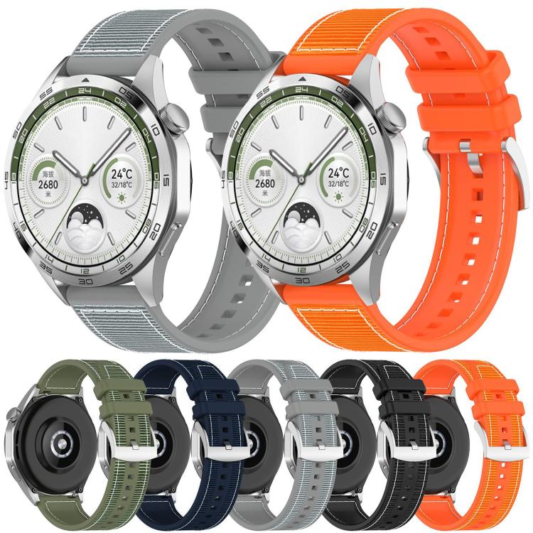 xDfind Hybrid Nylon Braid Silicone Watch Band, 20mm