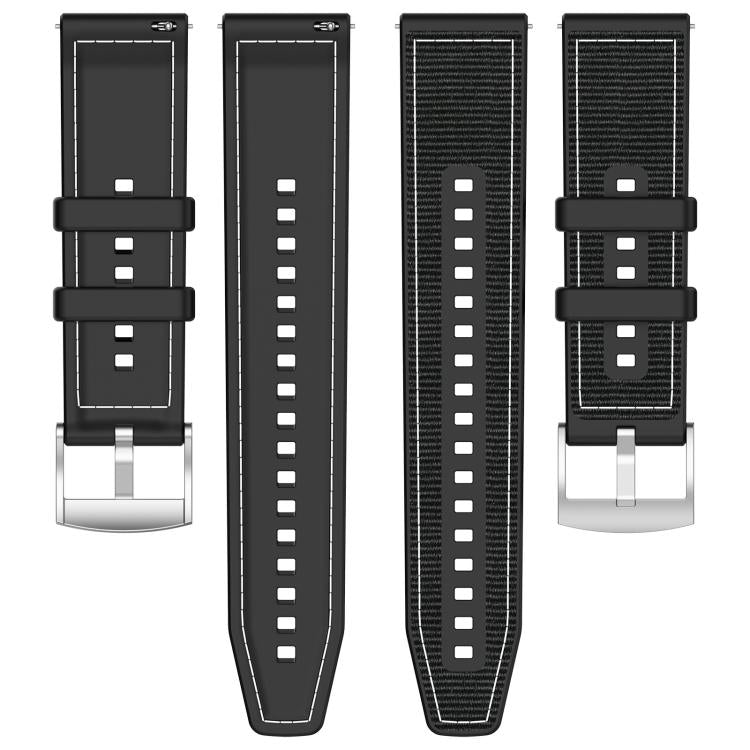 xDfind Hybrid Nylon Braid Silicone Watch Band, 20mm