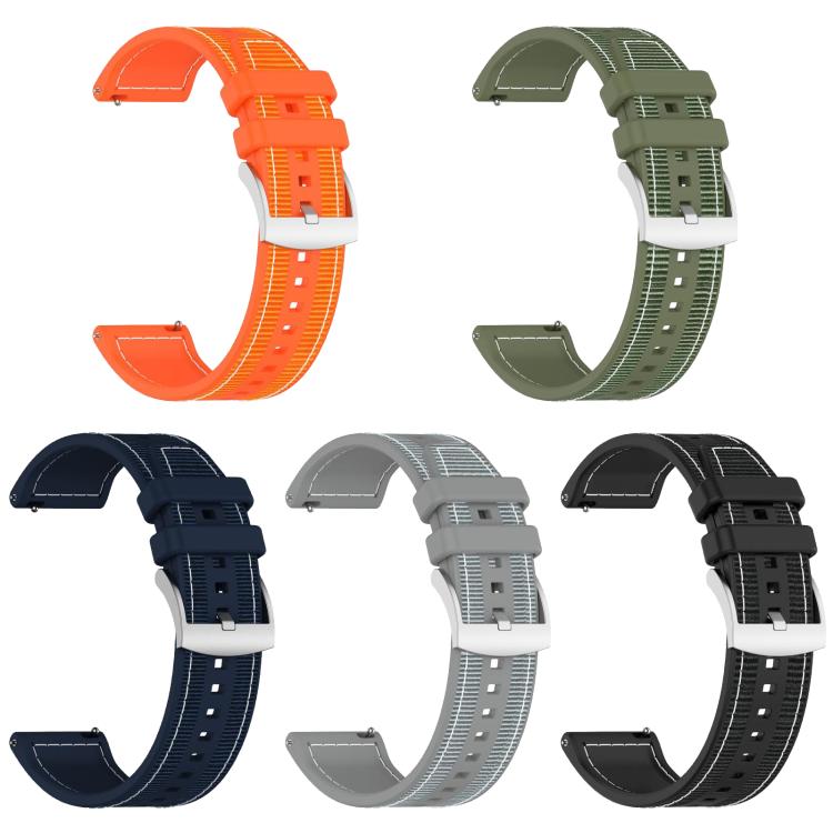 xDfind Hybrid Nylon Braid Silicone Watch Band, 20mm
