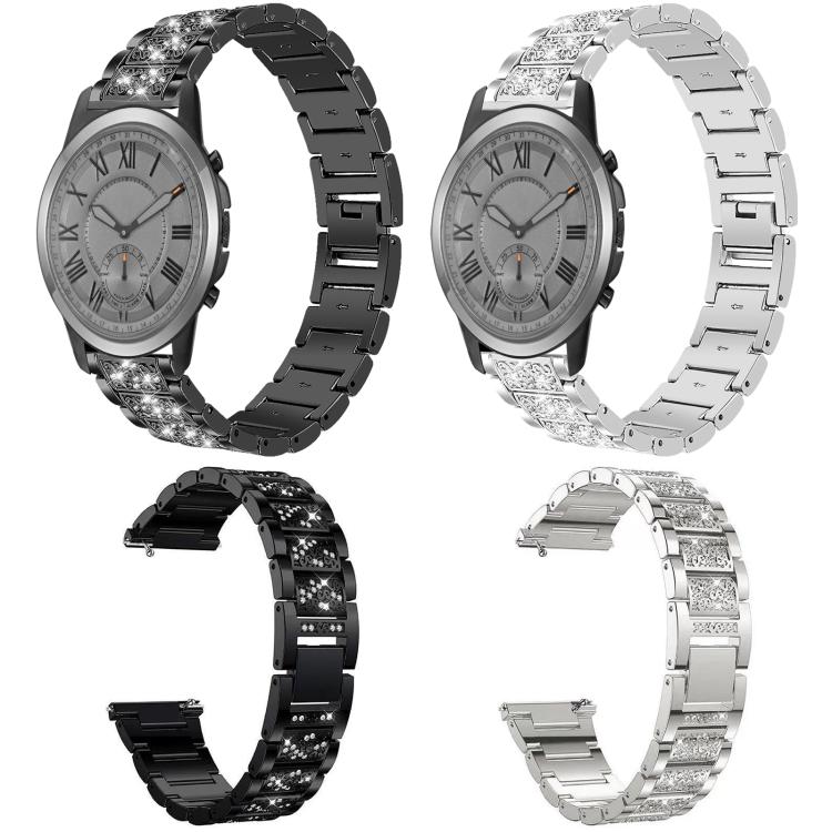 xDfind Diamond Jewelry Stainless Steel Watch Band, For Fossil Q Machine Hybrid Watch 22mm