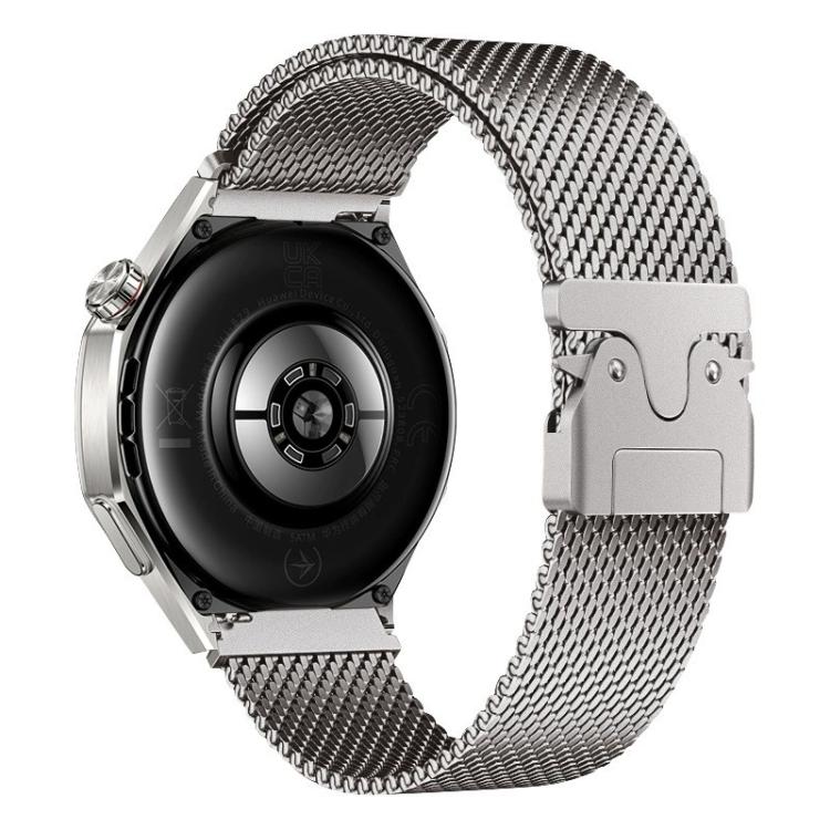 xDfind Milanese Parachute Buckle Stainless Steel Raised Fine Mesh Watch Band, 22mm