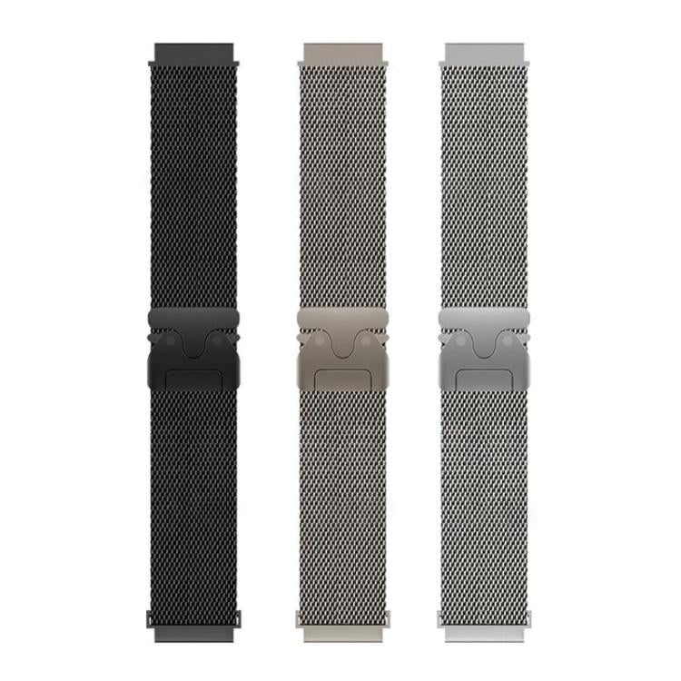 xDfind Milanese Parachute Buckle Stainless Steel Raised Fine Mesh Watch Band, 22mm