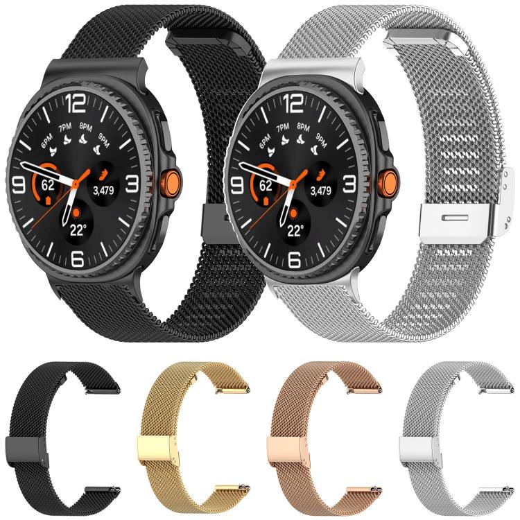 22mm xDfind Buckle Metal Mesh Watch Band, For Samsung Galaxy Watch 8 / Watch 8 Classic
