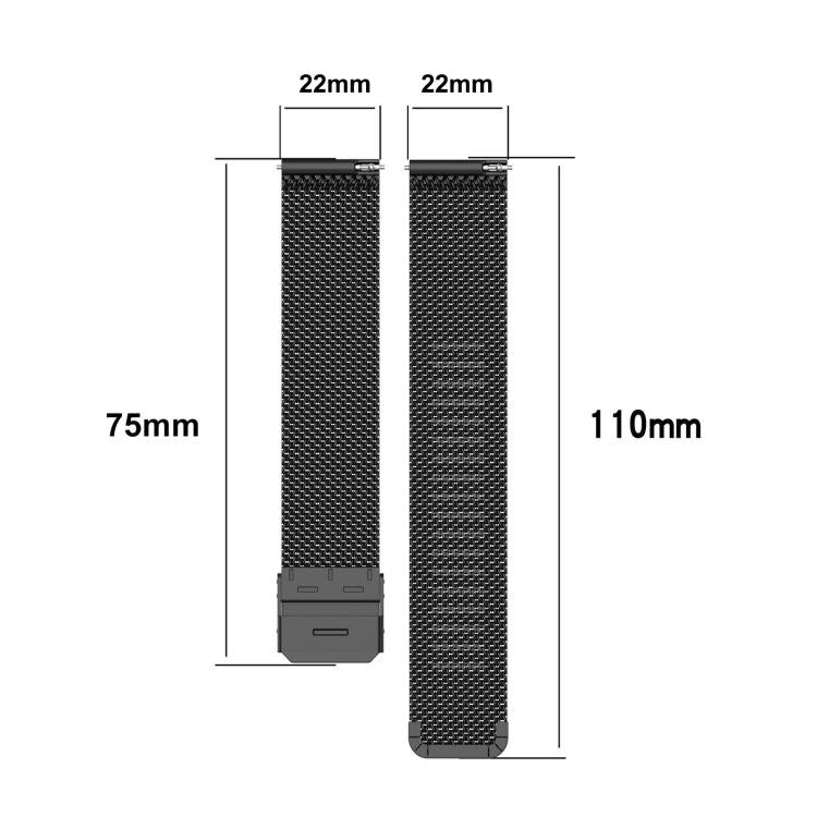 22mm xDfind Buckle Metal Mesh Watch Band, For Samsung Galaxy Watch 8 / Watch 8 Classic