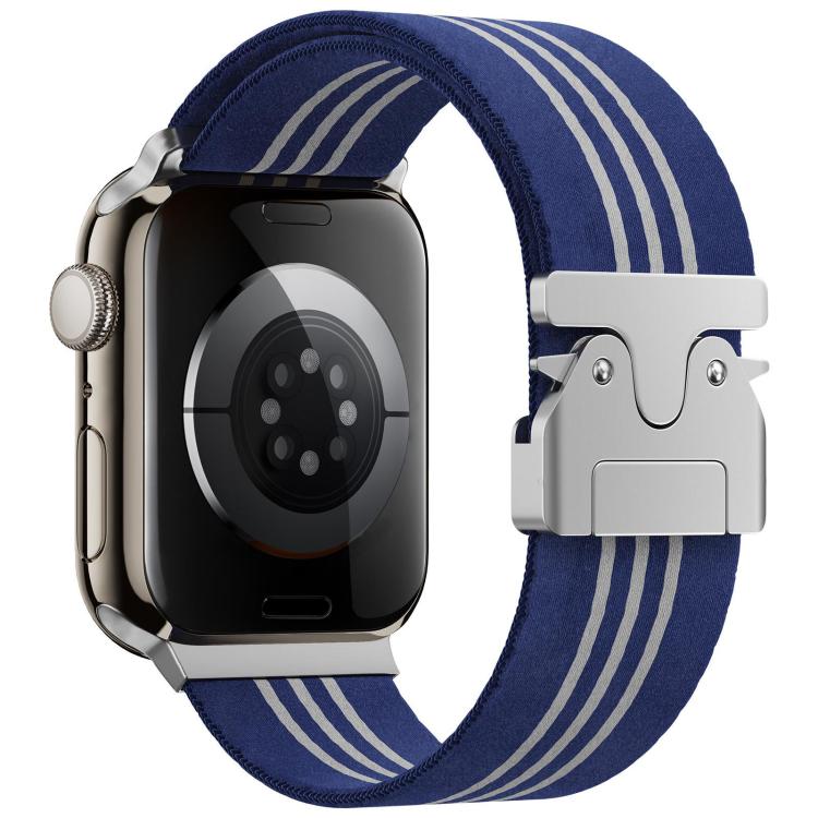 xDfind Parachute Buckle 3-Stripe Braided Nylon Watch Band, For Apple Watch 42 / 44 / 45 / 46 / 49mm
