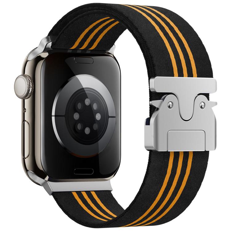 xDfind Parachute Buckle 3-Stripe Braided Nylon Watch Band, For Apple Watch 38 / 40 / 41 / S10 42mm