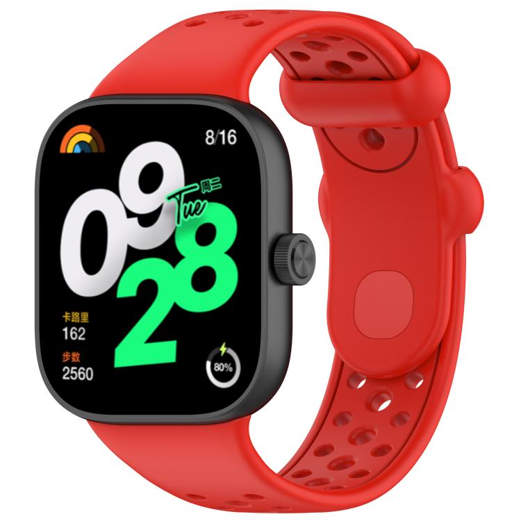 xDfind BreathableHole Solid Color Silicone Watch Band, For Xiaomi Smart Band 9 Pro/8 Pro/Redmi Watch 5/4