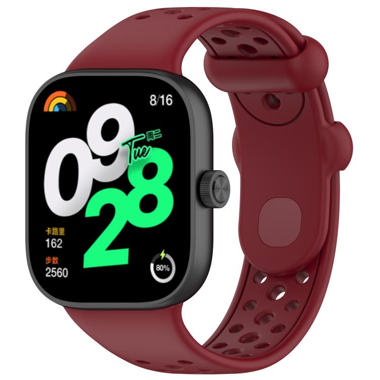 xDfind BreathableHole Solid Color Silicone Watch Band, For Xiaomi Smart Band 9 Pro/8 Pro/Redmi Watch 5/4