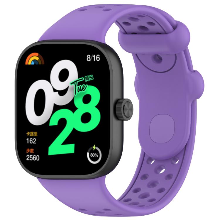 xDfind BreathableHole Solid Color Silicone Watch Band, For Xiaomi Smart Band 9 Pro/8 Pro/Redmi Watch 5/4