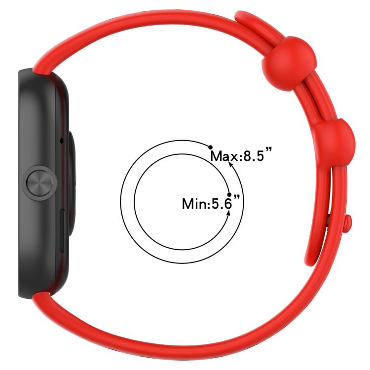 xDfind BreathableHole Solid Color Silicone Watch Band, For Xiaomi Smart Band 9 Pro/8 Pro/Redmi Watch 5/4