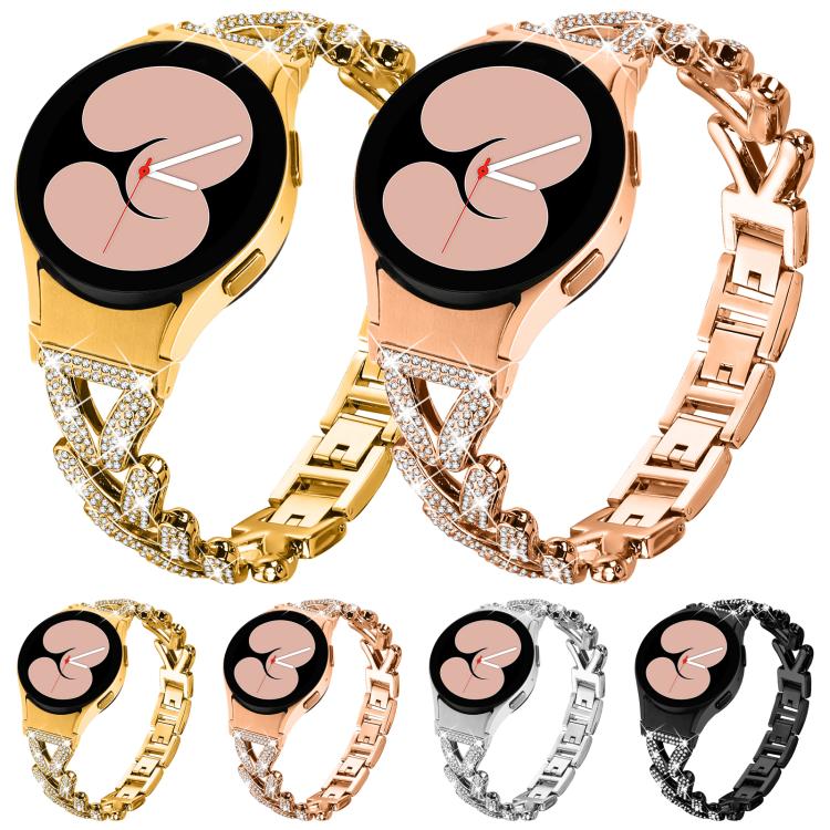 20mm xDfind Small Twist Diamond Metal Watch Band, For Samsung Galaxy Watch FE/7/6/5/4 Classic