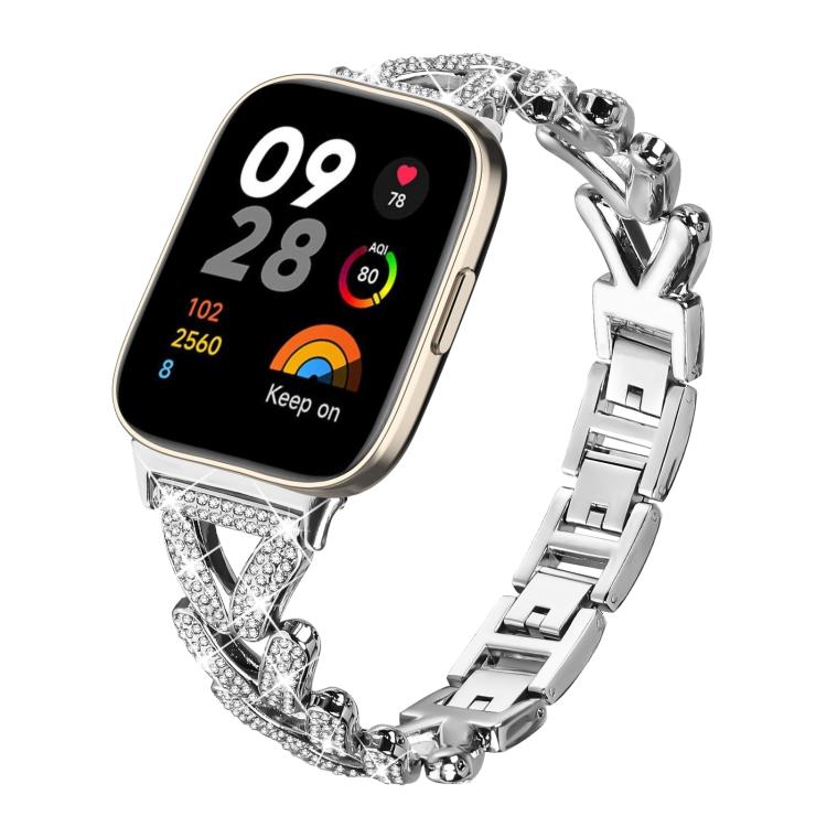 20mm xDfind Small Twist Diamond Metal Watch Band, For Redmi Watch 3