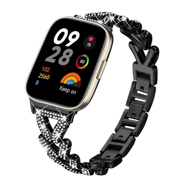 20mm xDfind Small Twist Diamond Metal Watch Band, For Redmi Watch 3