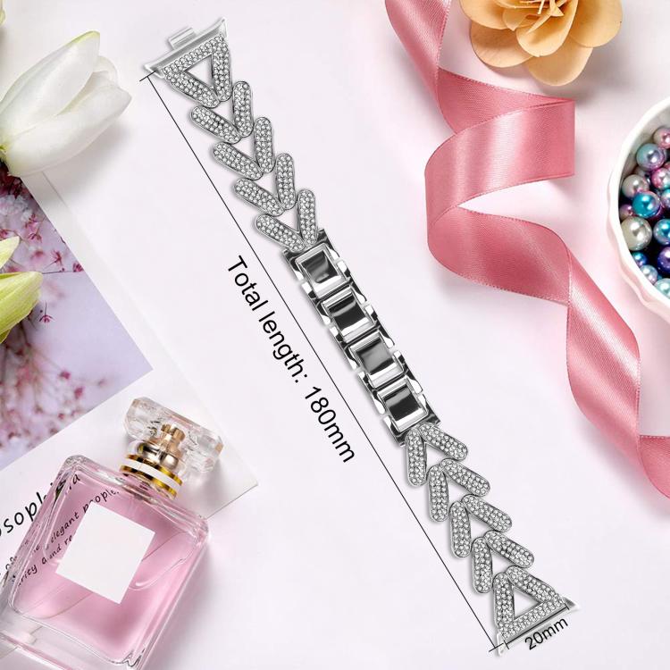 20mm xDfind Small Twist Diamond Metal Watch Band, For Redmi Watch 3 Active / Watch 3 Lite