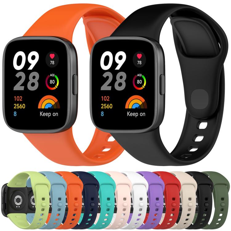 xDfind Solid Color Silicone Watch Band, with Button